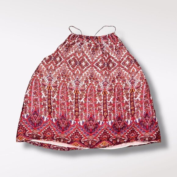 Banana Republic Tank Top Blouse Floral Paisley Ramie Cotton Medium - Picture 9 of 9